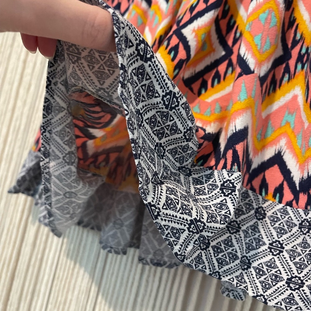 Xhilaration Boho Flowy Beachy Mini Skirt Sz L - Picture 5 of 7